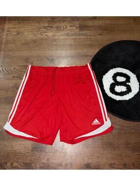 Adidas ClimaCool Red/White Soccer FC Athletic Shorts Mens XL Vintage Y2K 90s